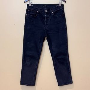 Denim Forum The Arlo High Rise Straight 26L Jeans - Women's Size 31 - Black  App